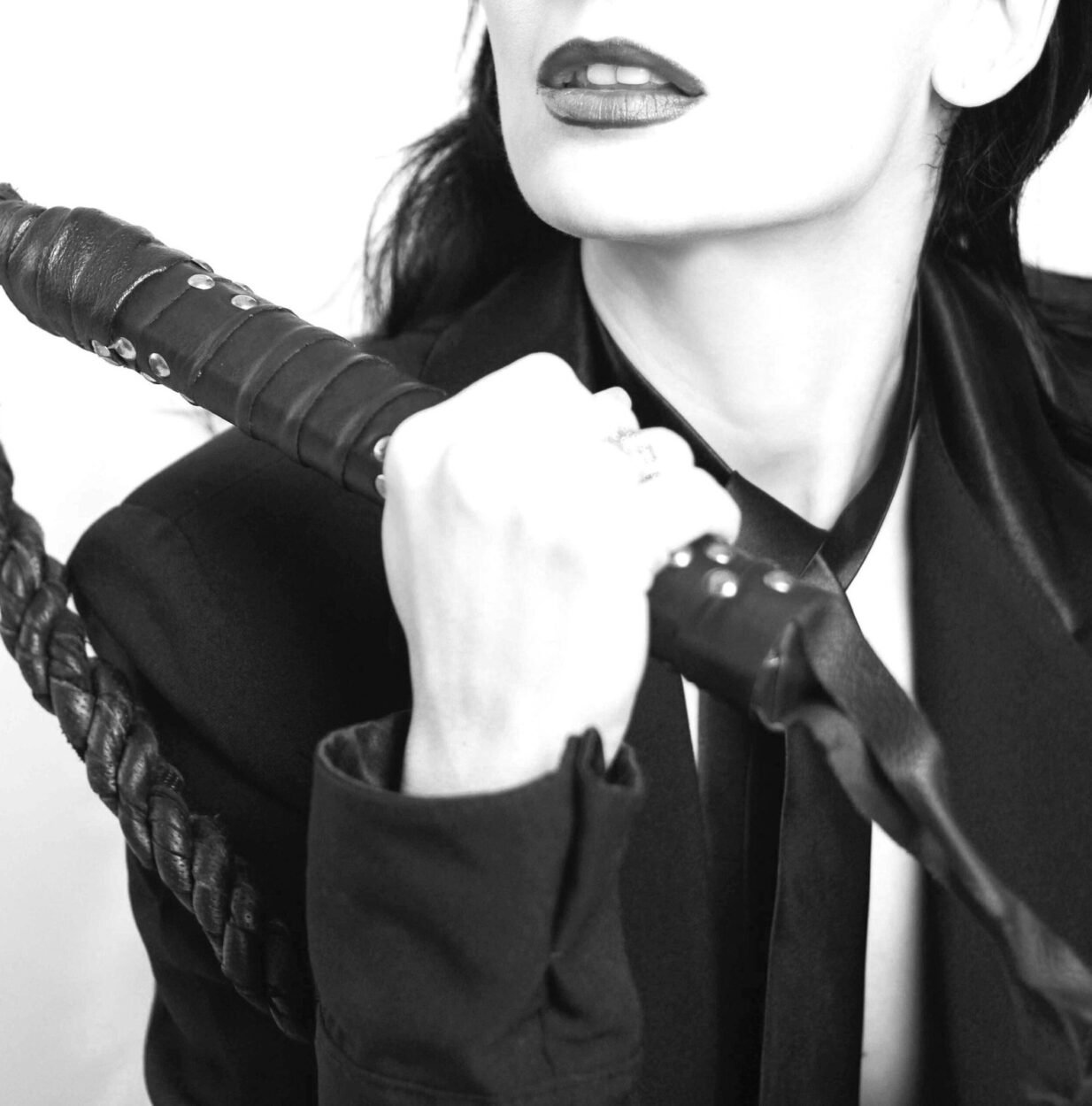 Femdom Dominatrix with Whip